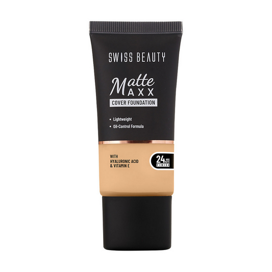 Swiss Beauty Matte Maxx Cover Foundation - 6 Deep Warm | Swadesiicart