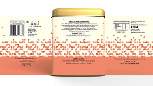 The Indian Chai - Rosemary Green Tea | Swadesiicart