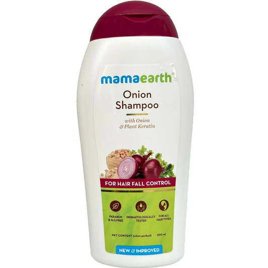 Mamaearth Onion Shampoo with Onion & Plant Keratin For Hair Fall Control - Distacart