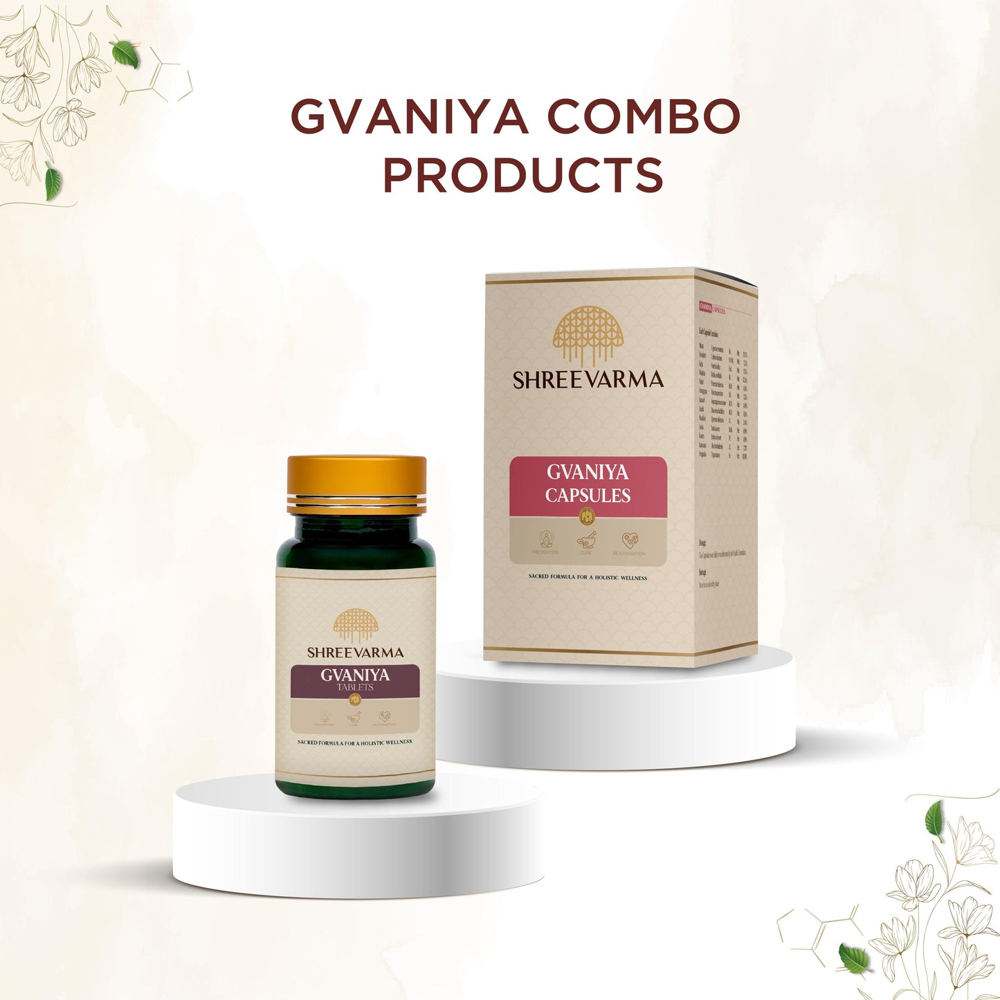 Shreevarma Gvaniya Capsules Men & Women’S Wellness - Swadesiicart