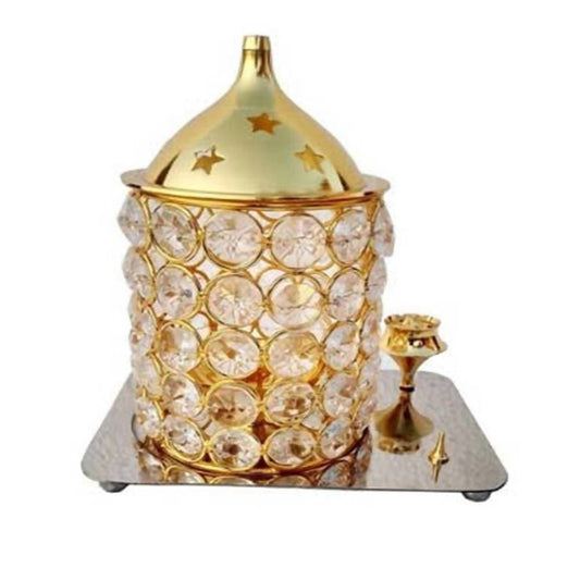 Puja N Pujari 3D Kit Akhand Diya With Incense Holder For Puja | Swadesiicart
