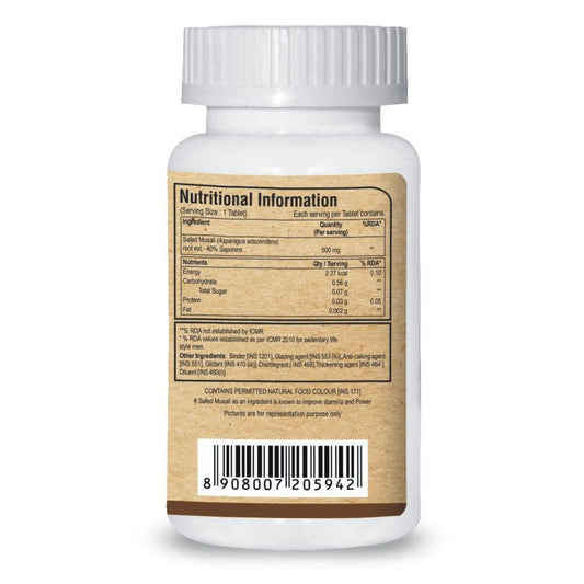 Pure Nutrition Safed Musali Tablets | Swadesiicart