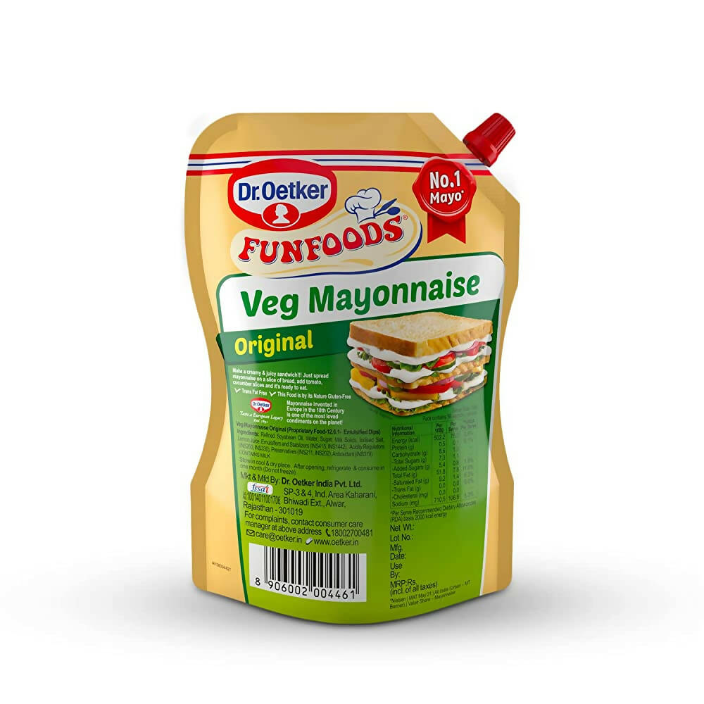 Dr. Oetker Fun Foods Veg Mayonnaise - Swadesiicart