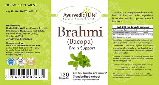 Ayurvedic Life Brahmi Capsules | Swadesiicart