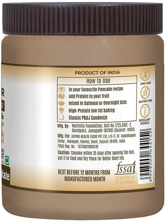 Alpino Peanut Butter Powder Dark Chocolate - Swadesiicart