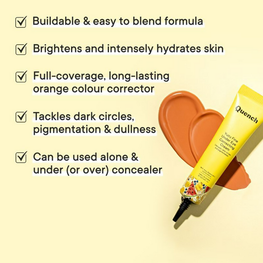 Quench Under Eye Color Corrector with Vitamin C (Orange) | Swadesiicart