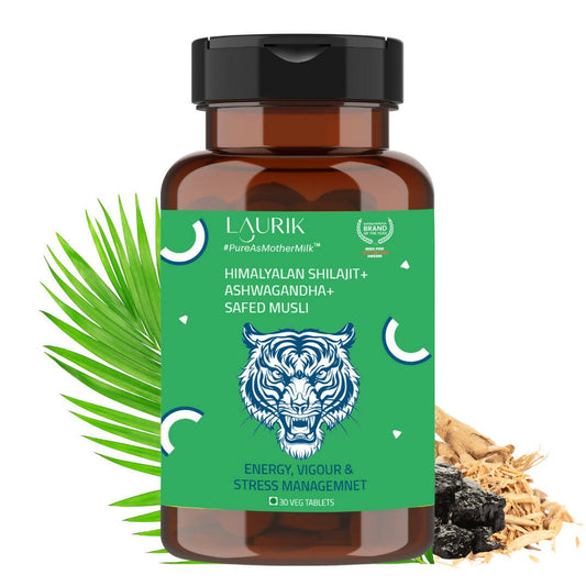 Laurik Testosterone Himalayan Sj, Ashwagandha, Safed Musli, Maca Root, And Korean Red Ginseng Tablets | Swadesiicart