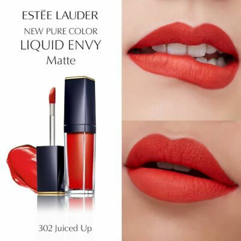 Estee Lauder Pure Color Envy Paint-On Liquid Matte LipColor - 302 Juiced Up - Swadesiicart