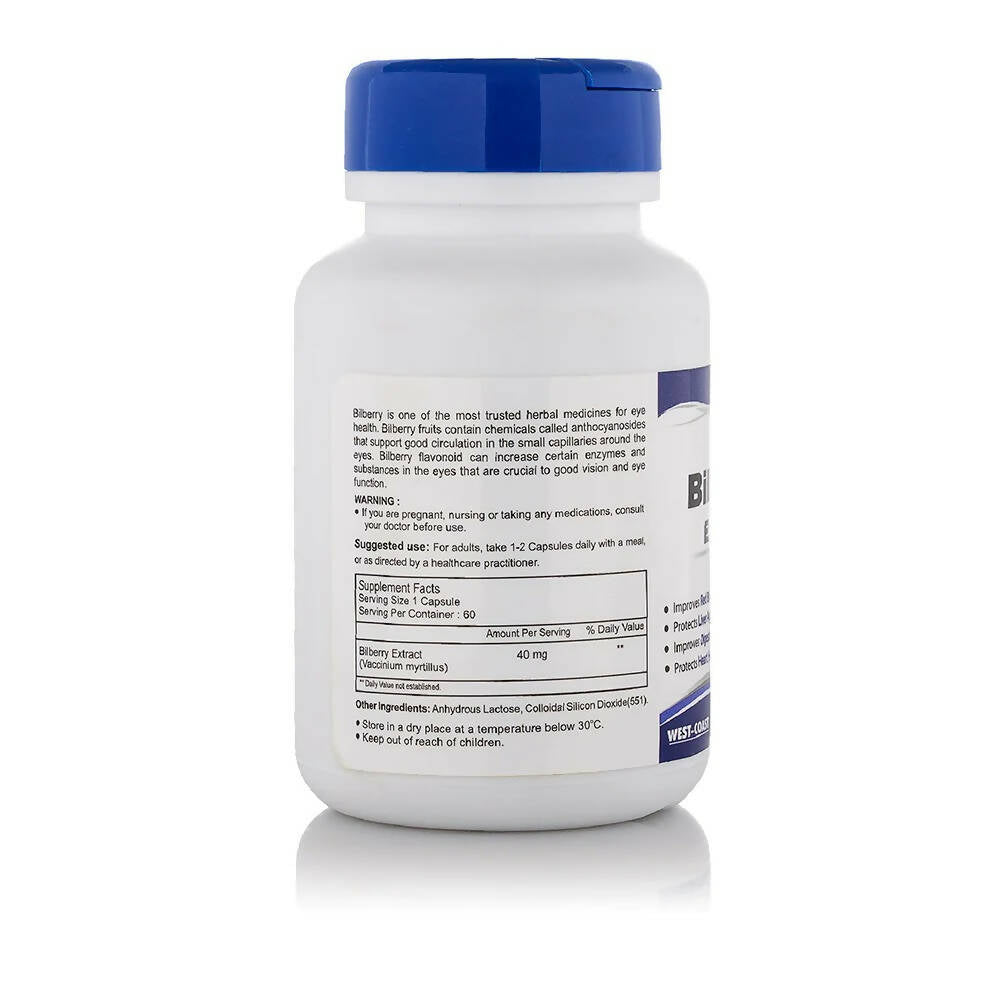 Healthvit Bilberry Extract Capsules - Swadesiicart