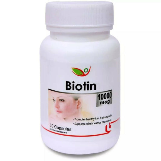 Biotrex Biotin 10000mcg Capsule For Hair, Skin & Nails | Swadesiicart