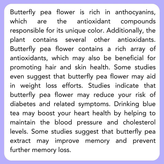 Satvi Wellness Shankhupushpi Flower Tea | Blue Butterfly Pea Tea | Blue Tea Mix | Herbal Tea