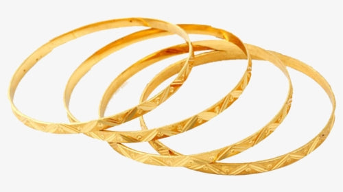 Gold-Polished Alloy Set Of 4 Bangle - The Pari - Swadesiicart