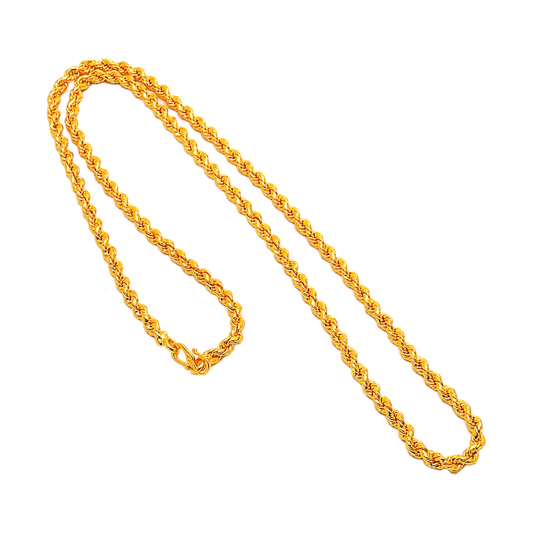 Gold-Polished Alloy 24 Inches Rassa Chain - The Pari