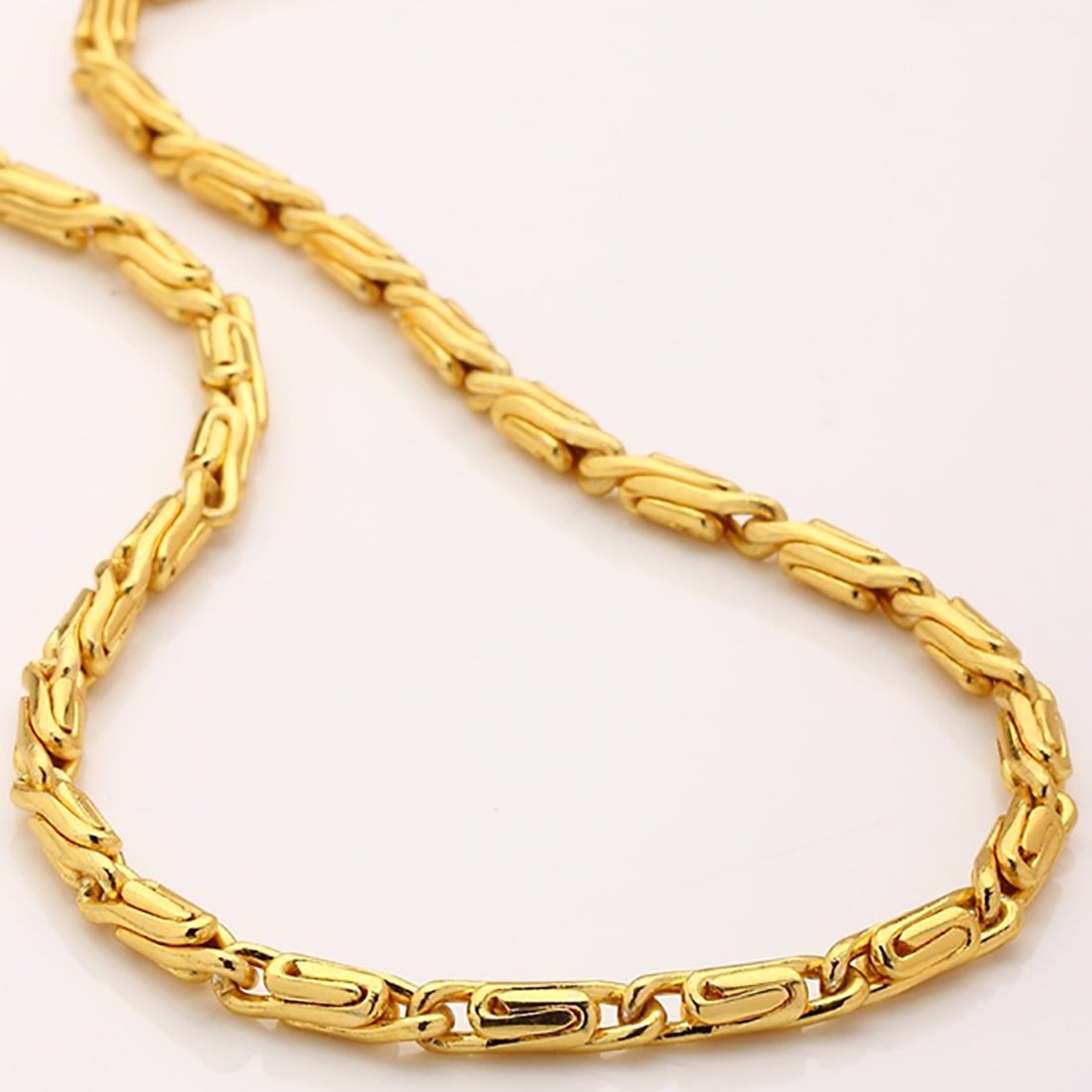 Gold-Polished Alloy Heavy Deisgn Unisex Chain - The Pari | Swadesiicart