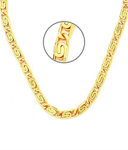 Gold-Polished Alloy Designer Chain - The Pari | Swadesiicart