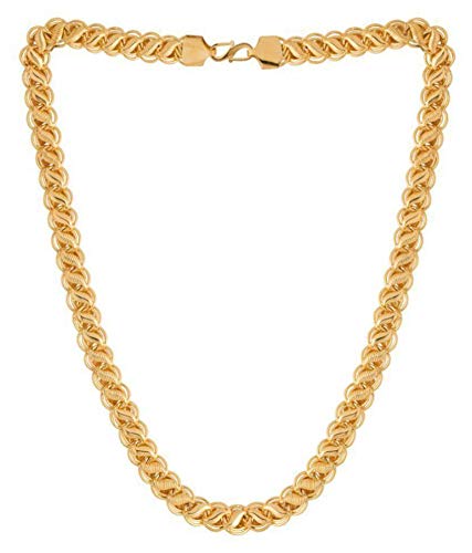 Gold-Polished Alloy Black Crystal Chain - The Pari