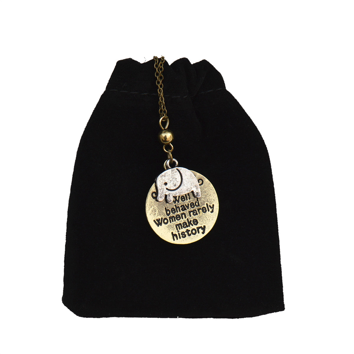 Silver-Plated Alloy Stainless Steel Love Quote Pendant Necklace - The Pari | Swadesiicart
