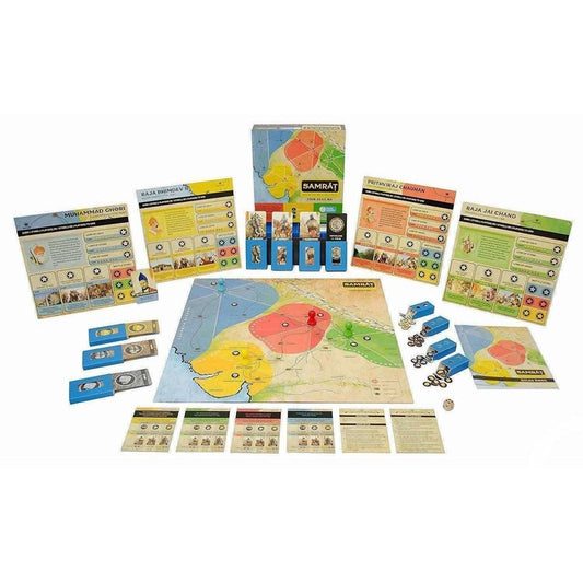 Samrat Strategy Board Game Based on Indian Kings History - Swadesiicart
