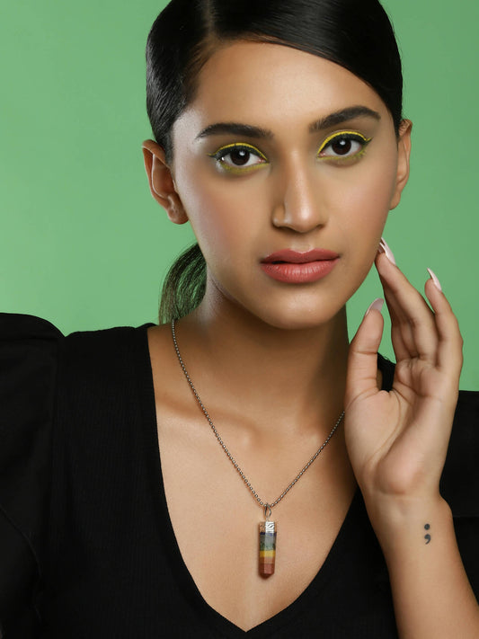 Silver-Plated Necklace - Ruby Raang | Swadesiicart