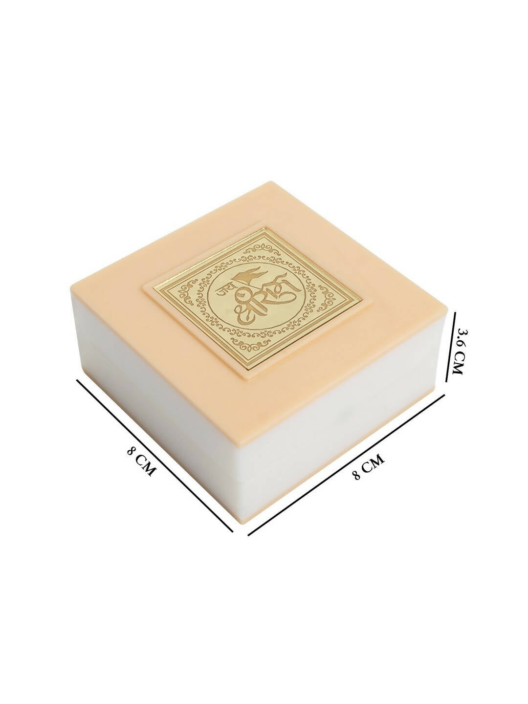 Golden Peacock White 24 CT Gold Polished Ram Darbar Prayer Box | Swadesiicart