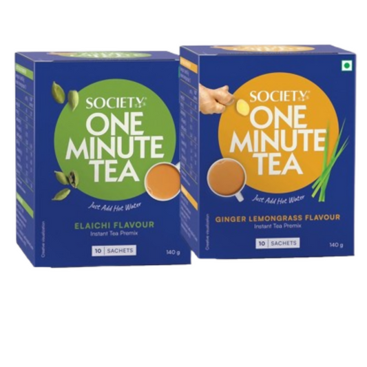 Society OMT Elaichi & OMT Ginger Lemongrass Flavour Tea Premix Combo