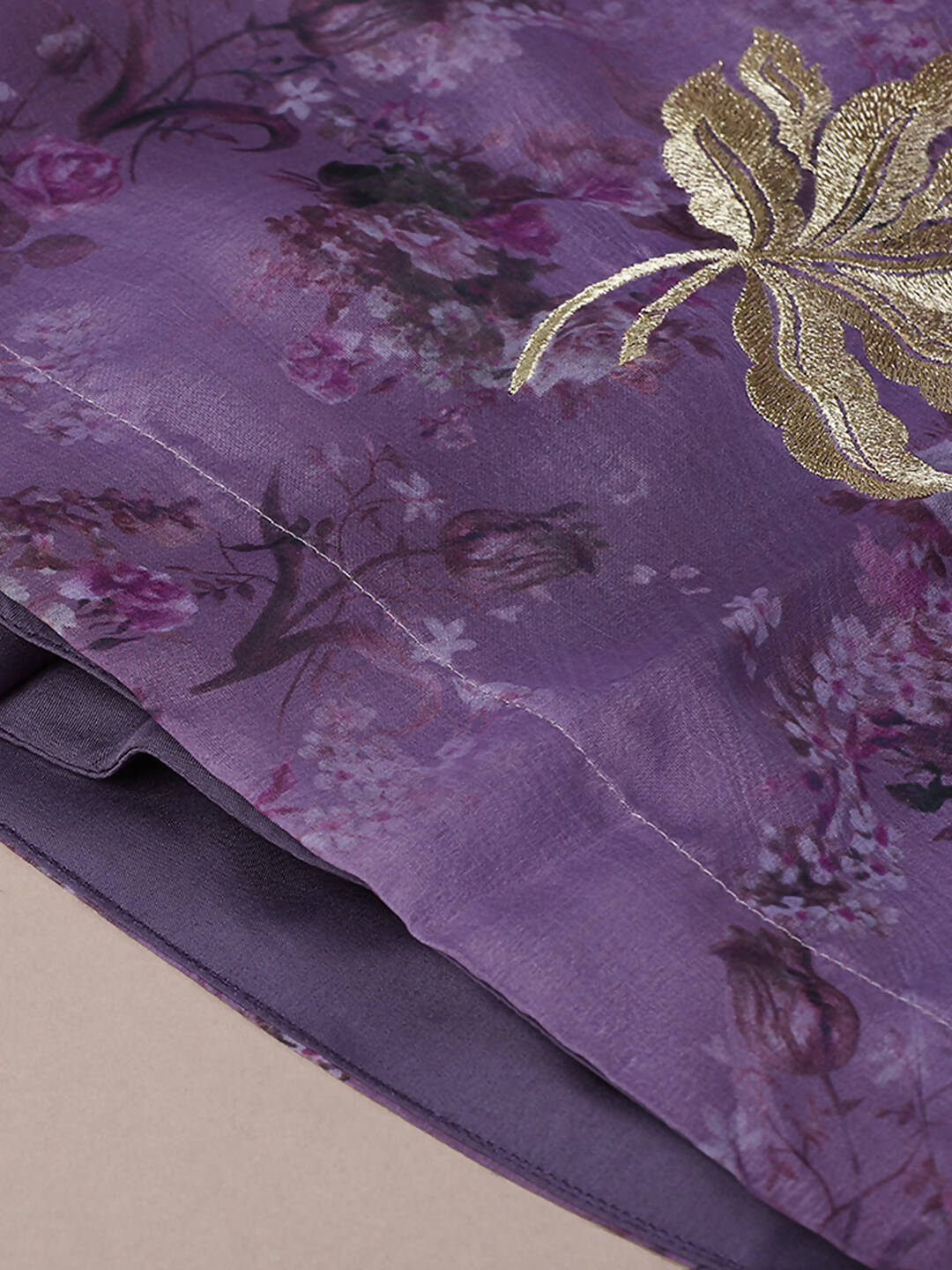 House of Panchhi Lavender Organza Floral Printed Lehenga choli & Dupatta | Swadesiicart