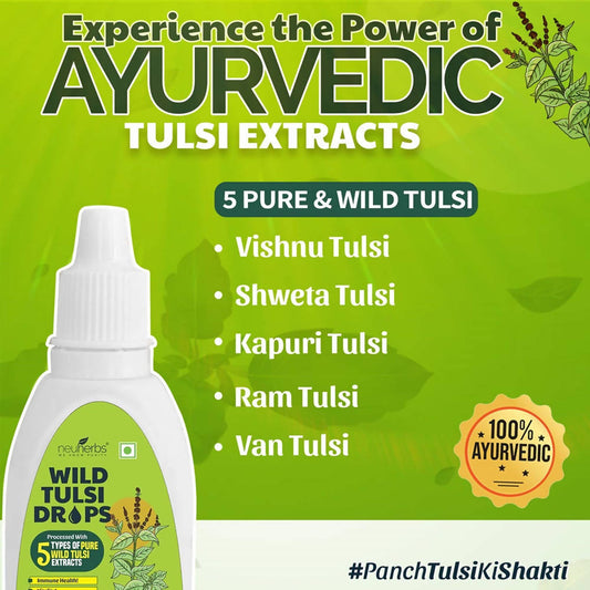 Neuherbs Wild Tulsi Drops | Swadesiicart