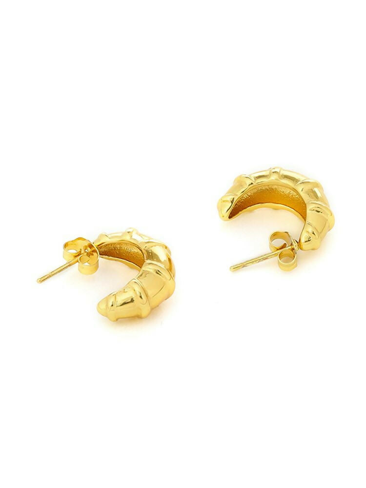 Half Moon Studs - Ruby Raang | Swadesiicart