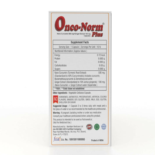 Onco-Norm Plus Cancer Care Capsules | Swadesiicart