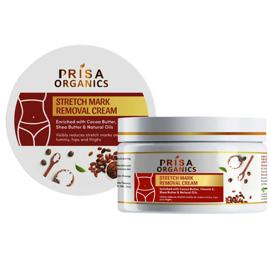 Prisa Organics Stretch Mark Removal Cream To Reduce Stretch Marks, Scars, Spots, Discolouration - Swadesiicart