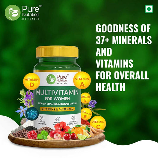 Pure Nutrition Multivitamin For Women Veg Tablets | Swadesiicart