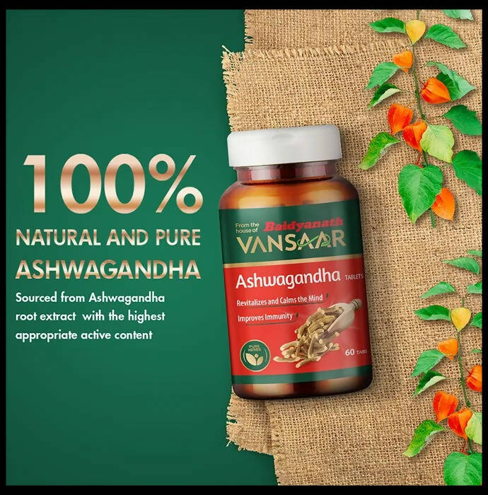 Baidyanath Vansaar Ashwagandha Tablets | Swadesiicart