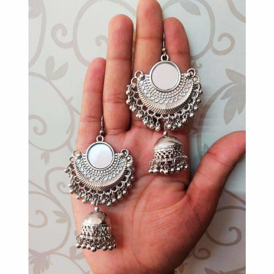 MS Fashion India Bollywood Style Half Moon Jhumki Earrings | Swadesiicart