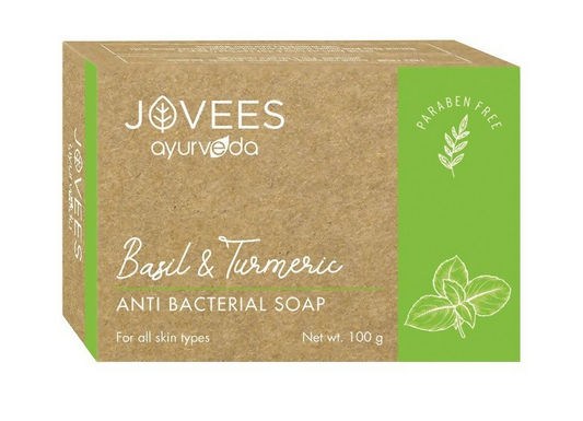 Jovees Basil & Turmeric Anti Bacterial Soap - Swadesiicart