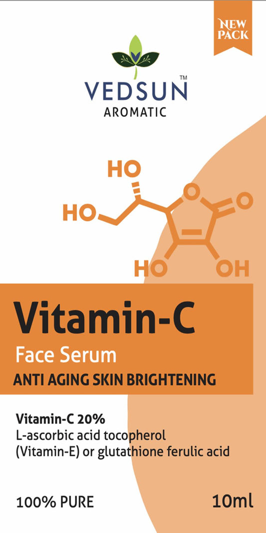 Vedsun Naturals Vitamin C Face Serum Anti Ageing Daily Glow for Men & Women - Swadesiicart