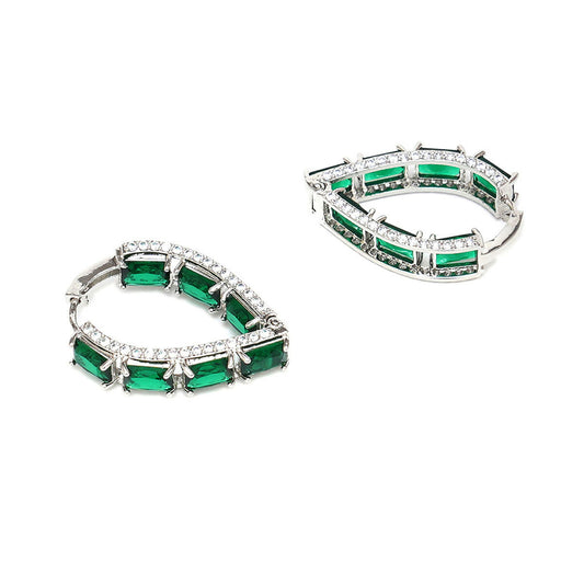 Long Jade Loops- Ruby Raang
