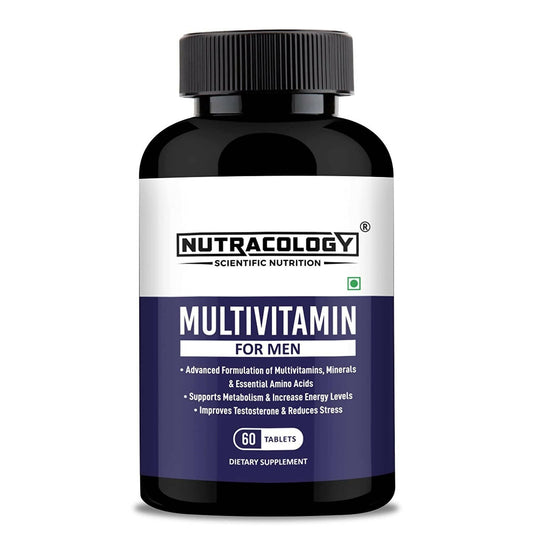 Nutracology Multivitamin for Men for Energy Strength & Stamina Tablets - Vanalaya and Nutracology