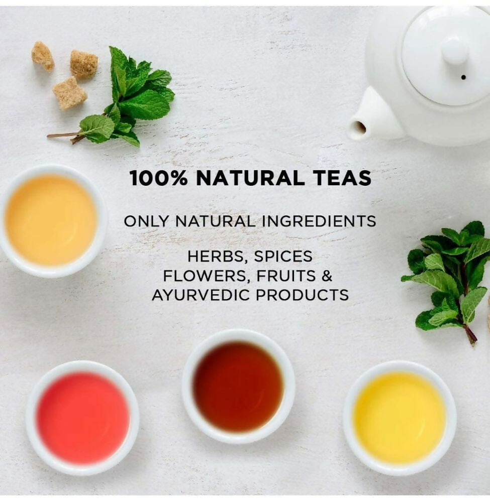 Shuddh Natural Calming Stress Relief Inside-Out Detox Shaanti Floral Tisane | Swadesiicart