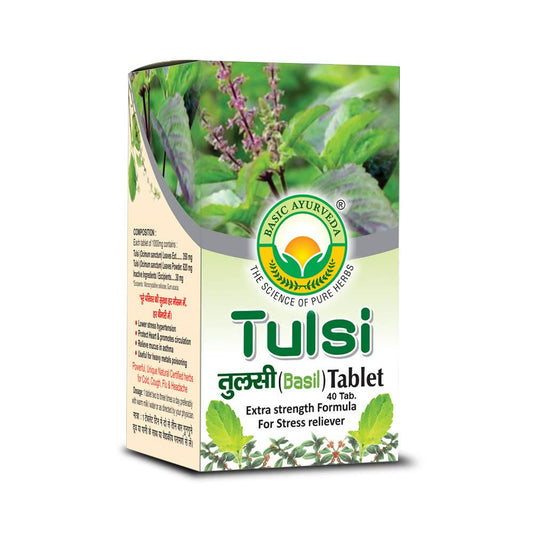 Basic Ayurveda Tulsi (Basil) 40 Tablet