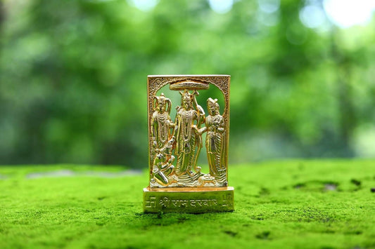 Rudradivine Brass Ram Darbar Murti Idol Statue - Swadesiicart