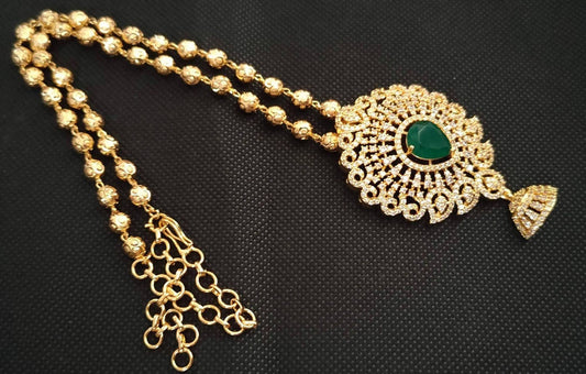 AD Ruby Pendant Necklace | Swadesiicart