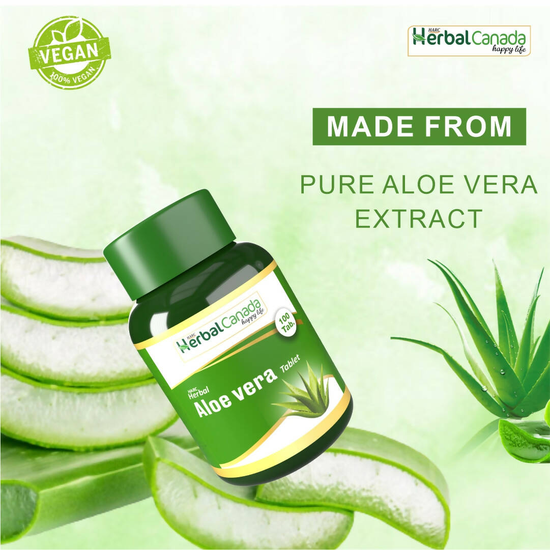 Herbal Canada Aloe Vera Extract Tablets | Swadesiicart