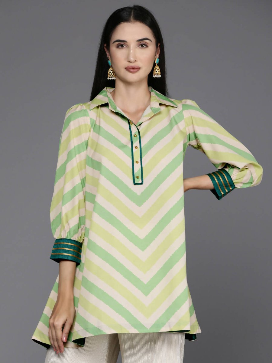 Ahalyaa Women's Traditional wear Tunic - Off White | Swadesiicart