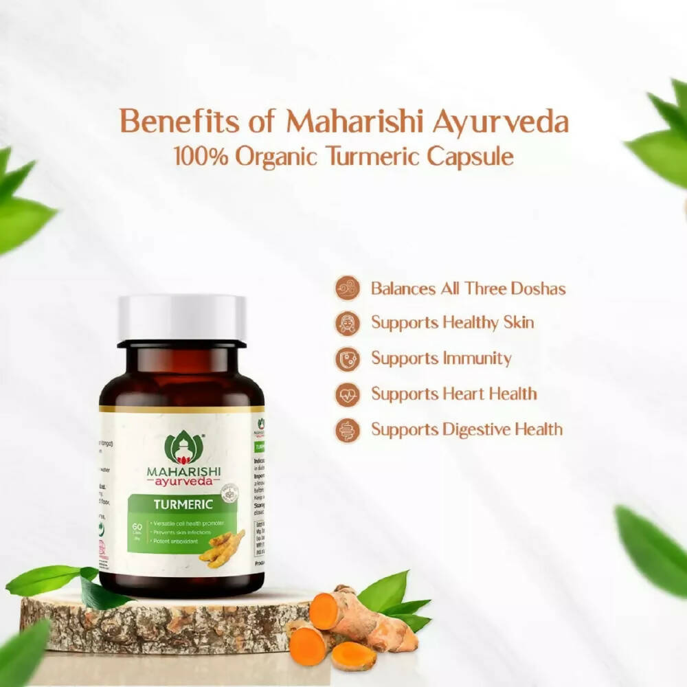 Maharishi Ayurveda Organic Turmeric Capsules - Swadesiicart