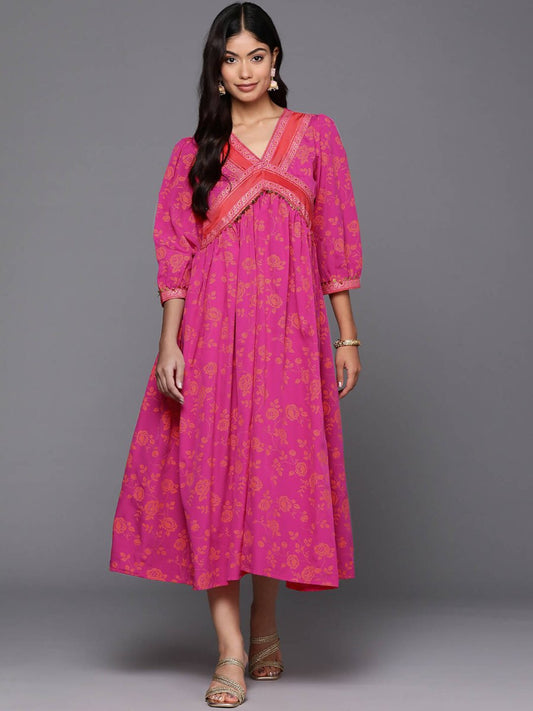 Ahalyaa Women's Traditional wear Lehnga Choli - Pink | Swadesiicart