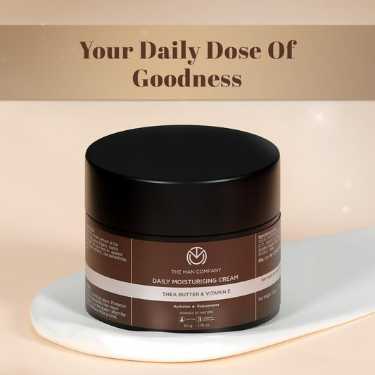 The Man Company Non-Sticky Daily Moisturizing Cream For Dry Skin - Swadesiicart