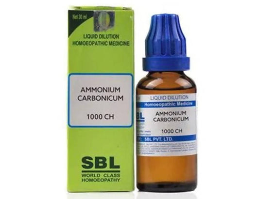 SBL Homeopathy Ammonium Carbonicum Dilution - Swadesiicart