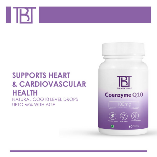The Body Temple Coenzyme Q10 100 mg For Heart Health Capsules | Swadesiicart