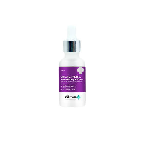 The Derma Co 30% AHA + 2% BHA Face Peeling Solution - Swadesiicart