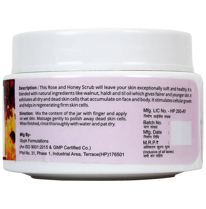 Globus Naturals Rose & Honey Face & Body Scrub - Swadesiicart
